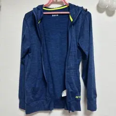 YONEX ネイビー フルジップ フード付きウェア L