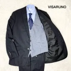 【美品】 ビサルノ ウォーターガード ビジネススーツ ベスト付き 3ピース LL