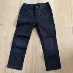 UNIQLO キッズ黒ロングパンツ XS