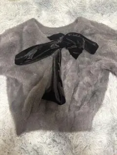 INGNI リボン グレーニット