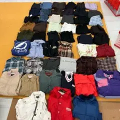 G13　アメリカ古着　ブランドミックス　長袖類　パンツ等　51着セットまとめ売り