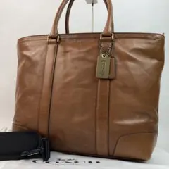 【美品・2way・A4可】コーチブリーカー レガシー トートバッグ レザー 茶