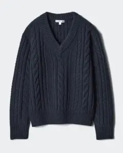 UNIQLO and JWANDERSON ケーブルVネックセーター