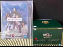 進撃の巨人 一番くじ 壁の外の世界 C賞アクリルボード D賞ティーカップセット