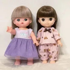 【170】ソランちゃん　メルちゃんの服 パジャマ　ワンピース　ハンドメイドのサムネイル