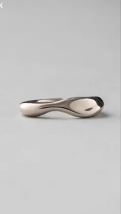 OX JEWELRY Silver Curve Ring 9号 MB - メルカリ