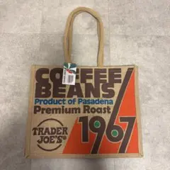 【即日発送】トレジョ トートバッグ コーヒー 1967トレーダージョーズ 麻