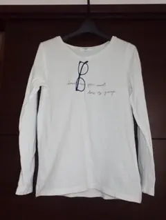 NATURAL BEAUTY BASIC 白色ホワイト長袖Tシャツ M