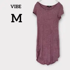 VIBE SPORTSWEAR 【M】 ボーダー チュニック Tシャツワンピース