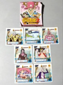 ワンピース 初期 ステッカー烈伝 7枚セット