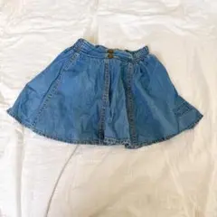 デニムスカート インナーパンツ付 110のサムネイル