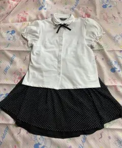 コムサイズム　半袖シャツ　スカート　130cm