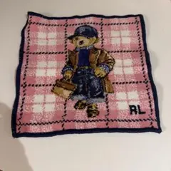 Polo Ralph Lauren タオルハンカチ ピンク チェック柄