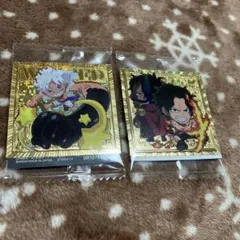 【新品未開封】大海賊シールウエハースLOG.12 ゴールドパラレル　2枚セット