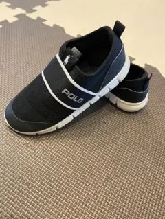 POLO キッズ スニーカー スリッポン ブラックのサムネイル