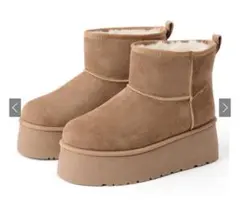 厚底ムートンブーツ　GRL