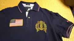 ★TOMMY HILFIGER　USAバックロゴ　ポロシャツSサイズ中古★のサムネイル