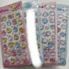 ボンボンドロップシール3枚セット あわわちゃん しずくちゃん
