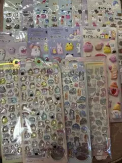 キャラクター シール　ご褒美シール　　ぷっくりシール　立体シール オバケーヌ