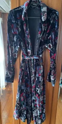 JEANASIS 花柄 ベロア ガウン