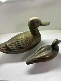 Silea製 アンティーク シルバーメッキ ダック ソルト＆ペッパー