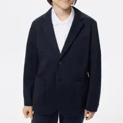 【140cm】UNIQLO ジャージージャケット/フォーマル ネイビー