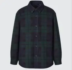 UNIQLO オーバーシャツジャケット ダークグリーン L