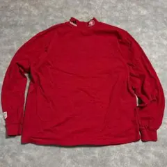 90s アディダス NFL 49ers モックネック ロンT レッド