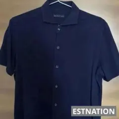 ESTNATION ボタンダウンのポロシャツ ネイビーのサムネイル