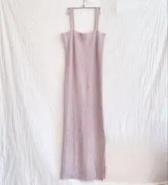 EDIT. FOR LULU ラメリブキャミソールドレス