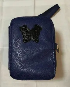 ANNA SUI 推し活ポーチ ネイビー 蝶 バタフライのサムネイル