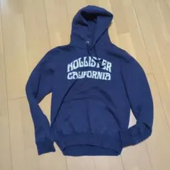90s　希少　Hollister ネイビー フード付きパーカー