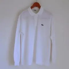 LACOSTE L1312X 日本製 ホワイト 長袖ポロ サイズ5 ヴィンテージ