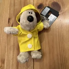 ウォレスとグルミット　レインコート　キーホルダー　キーチェーン　ぬいぐるみ　犬