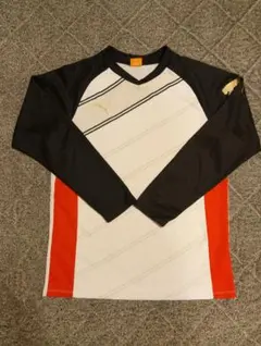 PUMA 長袖シャツ ホワイト/ブラック/レッド 150