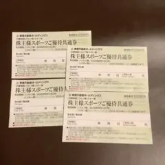 東急系　スキー場　リフト券の割引券　4枚　8名様分