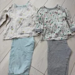 90cm ユニクロ長袖パジャマ2点セット