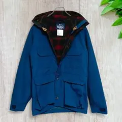 90s ウールリッチ USA製マウンテンパーカー ナイロン 青 S