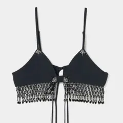 tanakadaisuke beads fringe bra Blackのサムネイル