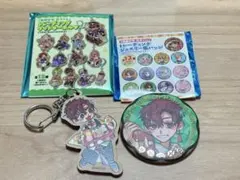 地縛少年花子くん　10周年記念ミュージアム　夏彦　缶バッチ＆ウッドキーホルダー