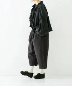 【美品】nest Robe　サルエルパンツブラック 美品】nest Robe サルエルパンツブラック
