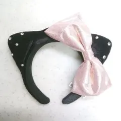 USJ　ハローキティカチューシャ　 ピンクリボン