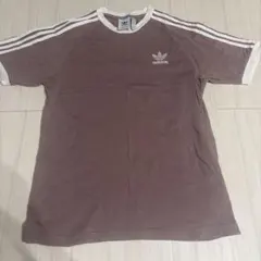 adidas 3ストライプ ピンク Tシャツ XL