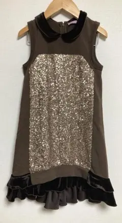 MONNALISA モナリザ　ノースリーブ　ワンピース　8 YK0673