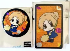 夏目友人帳 多軌透 ハロウィン 缶バッジ クリアカード 2点セット