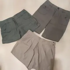 レディース 服 まとめ売り ショートパンツ3枚