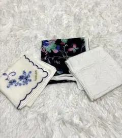 花柄刺繍ハンカチセット
