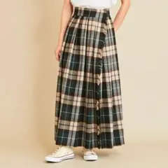 ビューティ＆ユース ユナイテッドアローズ チェックラップマキシスカート S