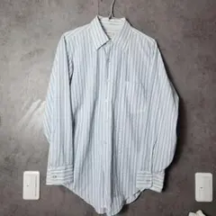 arrow 青と白のストライプ長袖シャツ ヴィンテージ