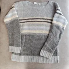 Gap kids　グレー系ストライプニットセーター　XXL　サイズ160